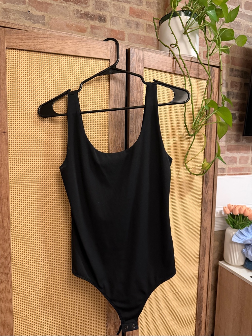 Express Black Scoop Neck Bodysuit
